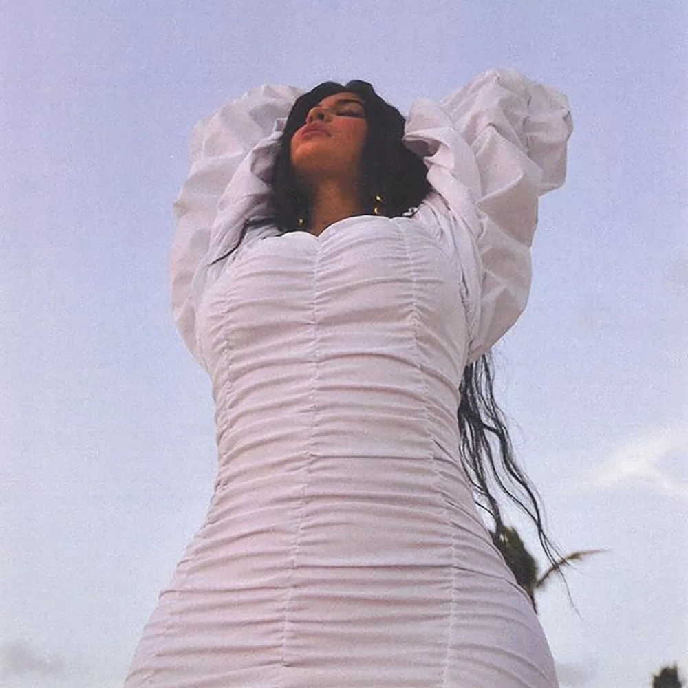 Kylie Inspired Rouched Bodycon White Dress Large - Picture 2 of 9